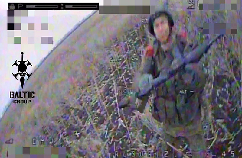 A final recording before a drone is destroyed. Source: Baltic Group