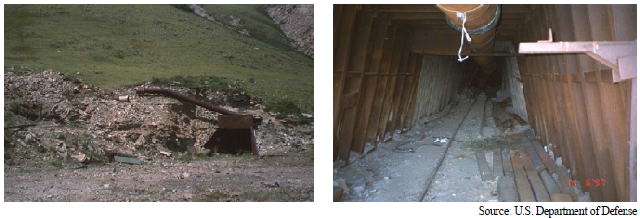 egy nukleáris tesztekre használt alagút bejárata (1997)