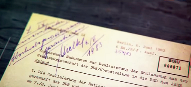 A Gegenschlag akció jóváhagyása Mielke aláírásával, forrás: DDR-geheim - Der Grenzbahnhof Probstzella